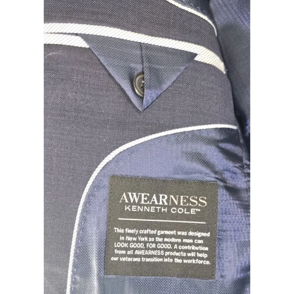 Kenneth‎ Cole NWT MSRP $459 Suit Jacket 40S Wool Sport Coat Blazer **Damage**